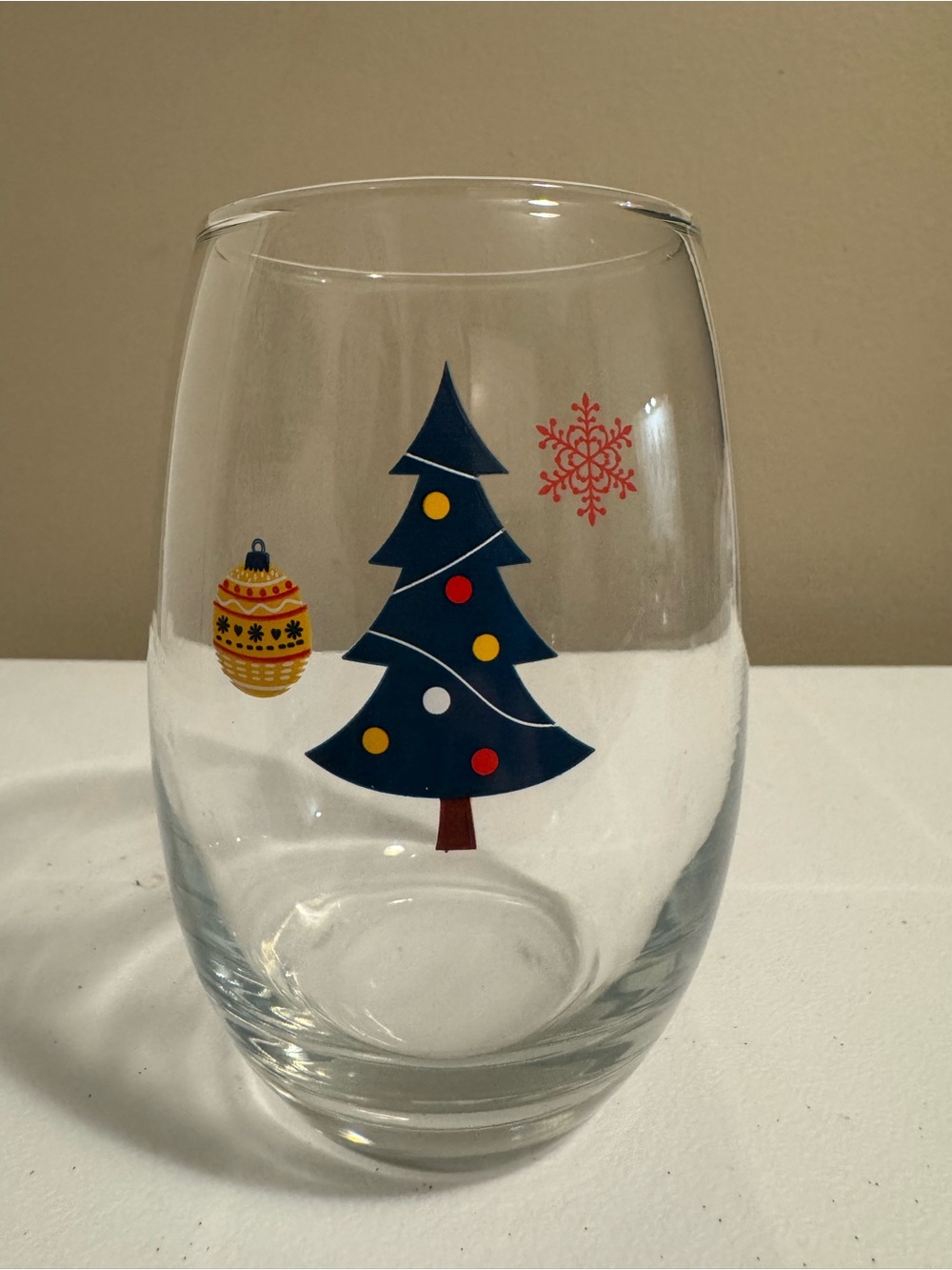 Christmas Glass Cup